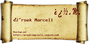 Érsek Marcell névjegykártya