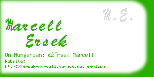 marcell ersek business card